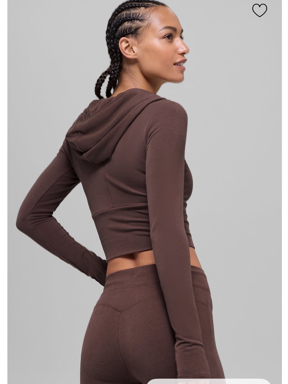 Alo Sway Zip Up Hoodie - Brownstone - Picture 2 of 2